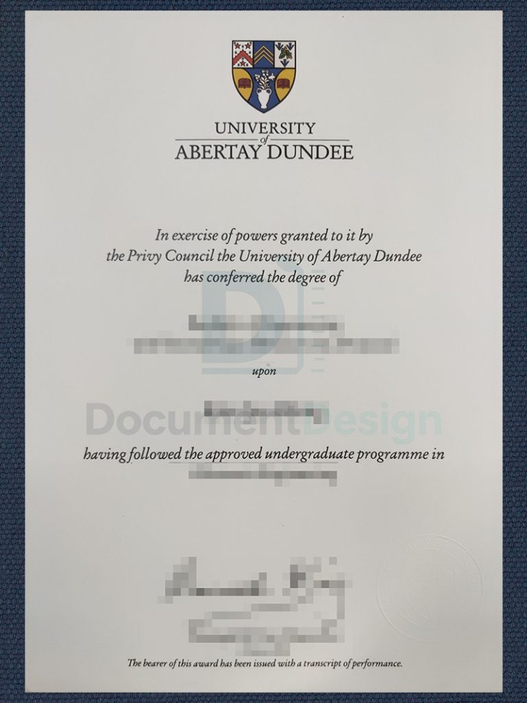Abertay University Document Degree