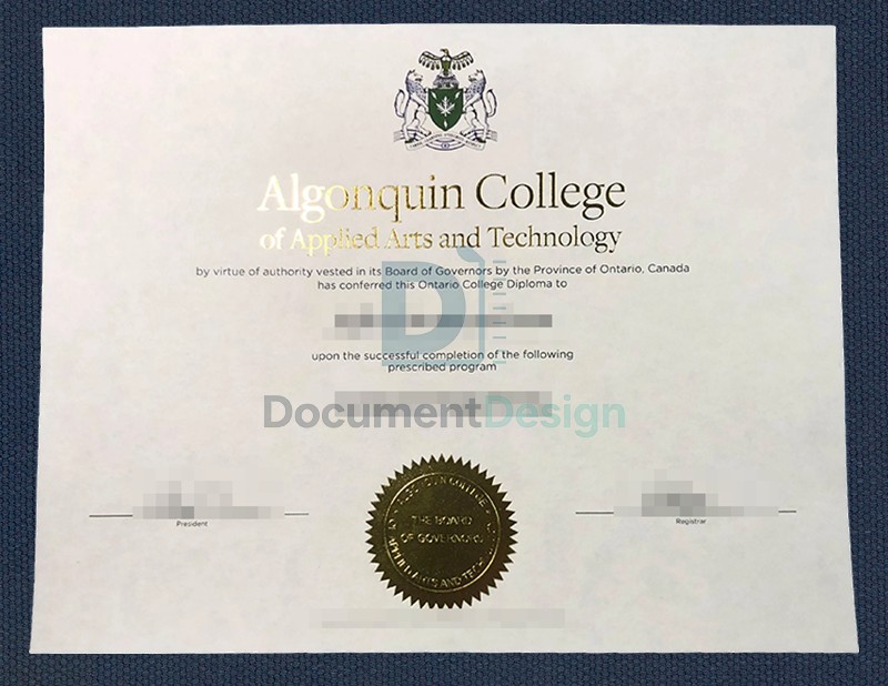 Algonquin College Document Diploma