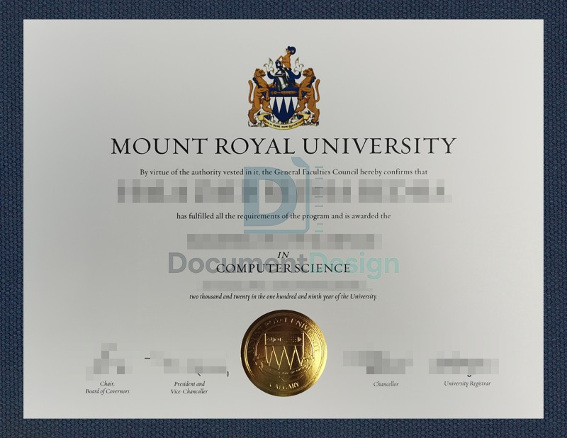 Mount Royal University Document Degree