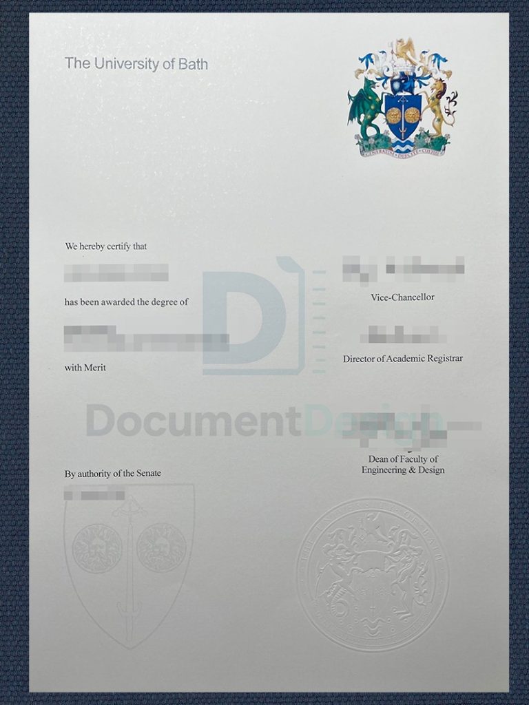University Of Bath Document Degree