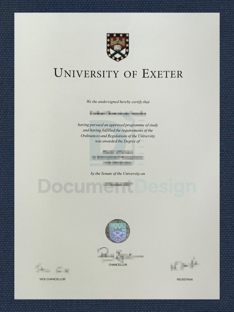 University Of Exeter Document Degree